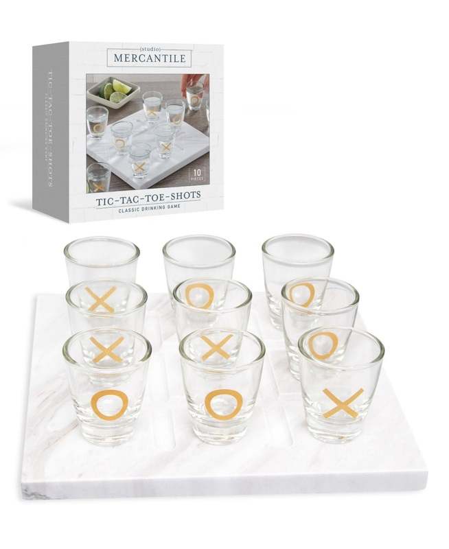 New Studio Mercantile Tic Tac Toe Shot Game - White - Kidsy