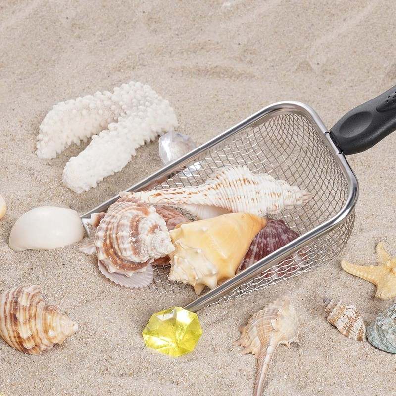 New SUMERSHA Beach Mesh Shovel Sand Sifter Shell Collecting Tools - Kidsy