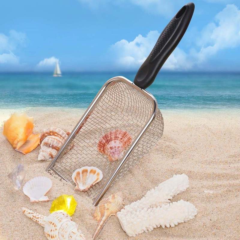 New SUMERSHA Beach Mesh Shovel Sand Sifter Shell Collecting Tools - Kidsy