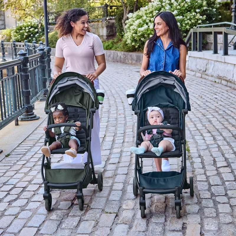 New Summer by Ingenuity 3D Quick Close CS+ Compact Fold Stroller (Forest Green) - Kidsy
