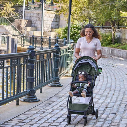 New Summer by Ingenuity 3D Quick Close CS+ Compact Fold Stroller (Forest Green) - Kidsy