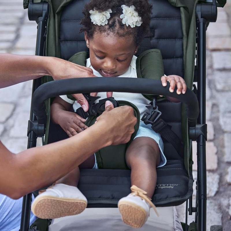 New Summer by Ingenuity 3D Quick Close CS+ Compact Fold Stroller (Forest Green) - Kidsy