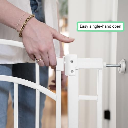 New Summer by Ingenuity Doorway 48W Series Safety Pet and Baby Gate (White) - Kidsy