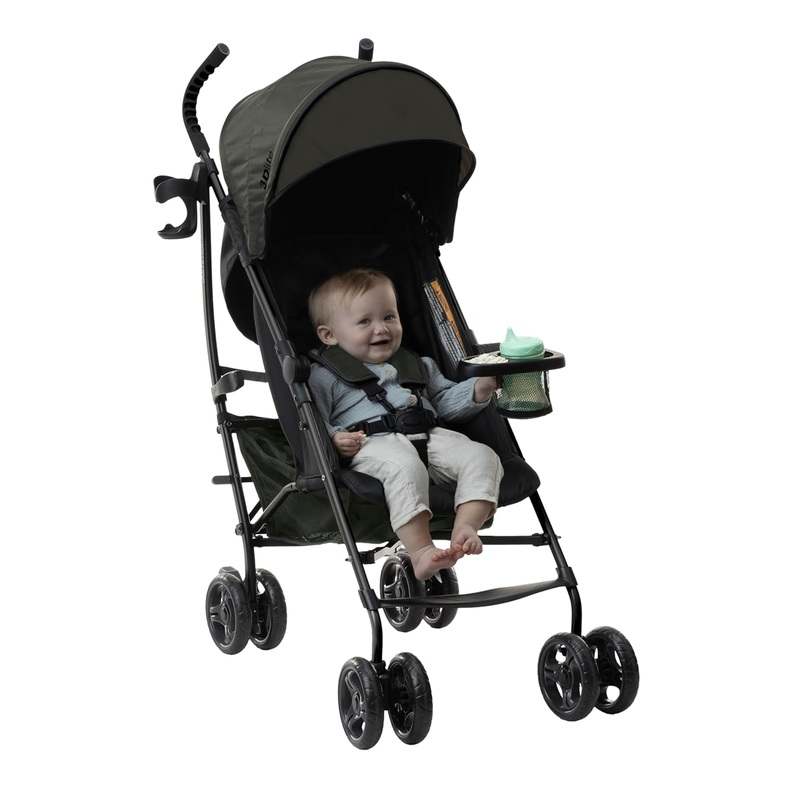 New Summer by Ingenuity Infant 3D Lite Stroller (Black/Green) - Kidsy