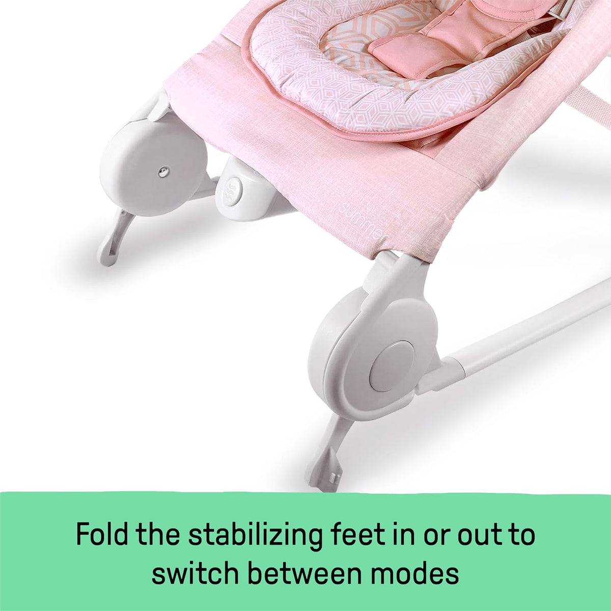 New Summer Infant 2-in-1 Bouncer Rocker Baby Seat (Pink) - Kidsy