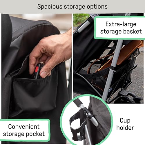 New Summer Infant 3Dlite Convenience Stroller, Lightweight Stroller (Gray) - Kidsy