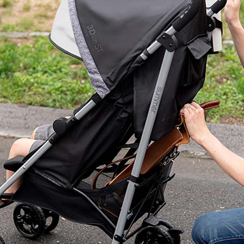 New Summer Infant 3Dlite ST Convenience Stroller (Black & Gray) - Kidsy