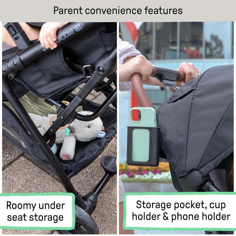 New Summer Infant Ingenuity 3Dquickclose CS+ Compact Fold Stroller (Black) - Kidsy