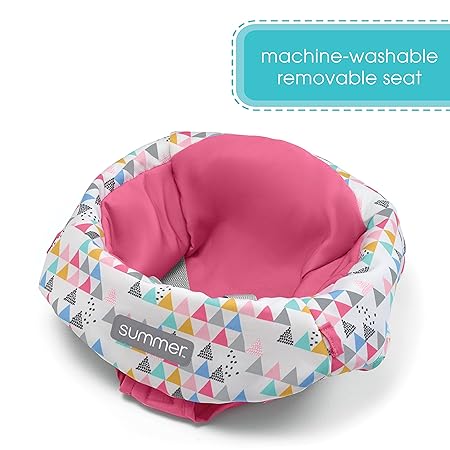 New Summer Infant Learn - to - Sit 2 - Position Floor Seat (Funfetti Pink) - Kidsy
