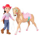 New Sun Biomass Glitter Girls Doll + Equestrian Set, 14 - inch, Jaime & Jumper (Brown) - Kidsy