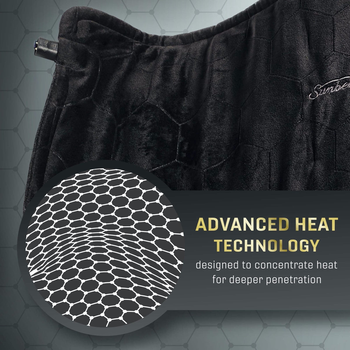 New Sunbeam AdvancedHeat Heating Pad (King Size) - Kidsy