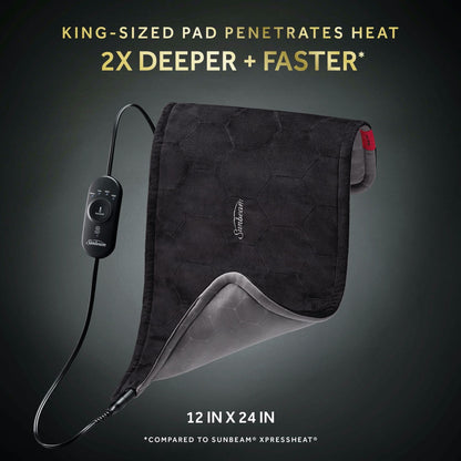 New Sunbeam AdvancedHeat Heating Pad (King Size) - Kidsy