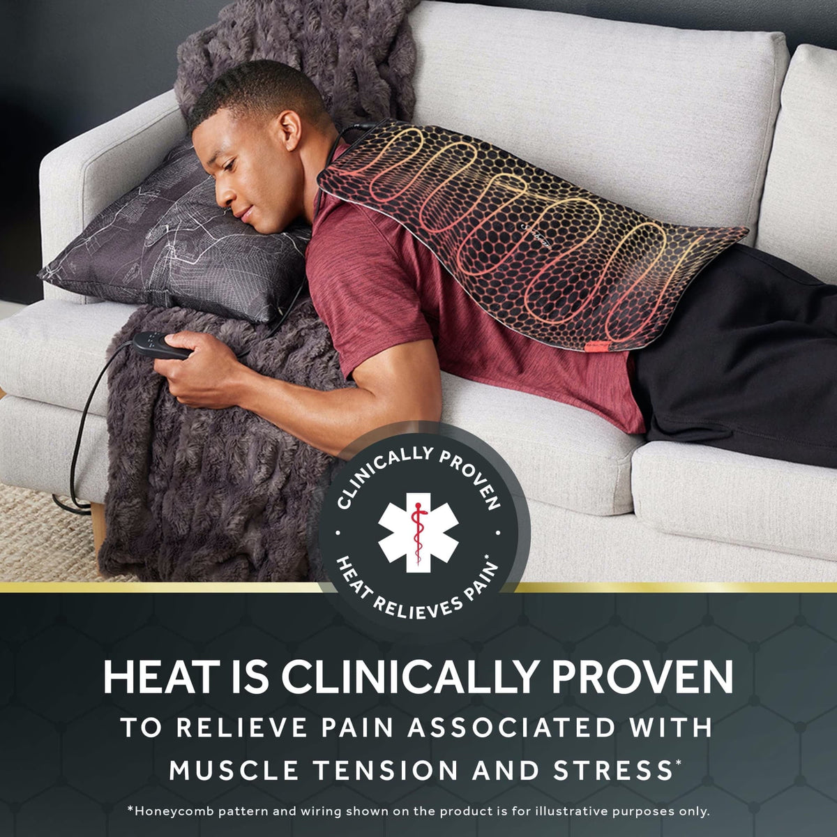 New Sunbeam AdvancedHeat Heating Pad (King Size) - Kidsy