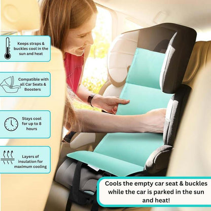 New Swanoo Car Seat and Stroller Cooling Pad with 4 Ice Packs (Turquoise) - Kidsy