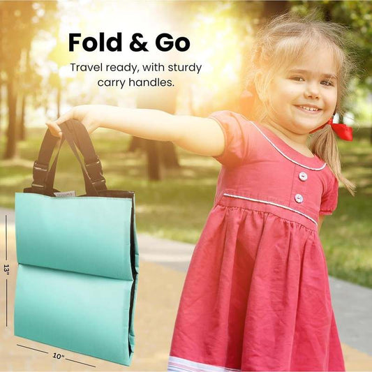 New Swanoo Car Seat and Stroller Cooling Pad with 4 Ice Packs (Turquoise) - Kidsy