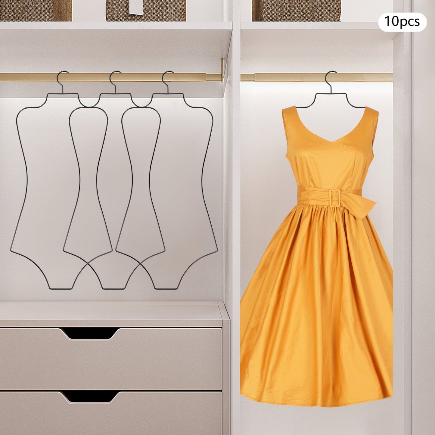 New Swimsuit Display Hangers, 5 PCs Body Shape Hangers - Kidsy