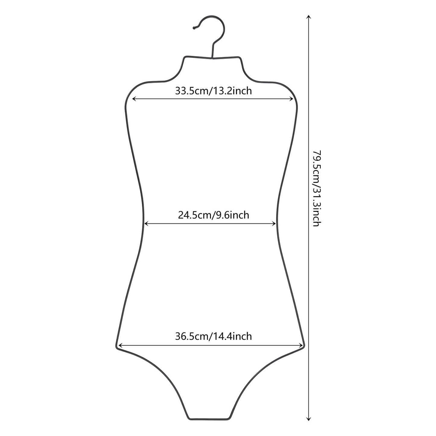 New Swimsuit Display Hangers, 5 PCs Body Shape Hangers - Kidsy
