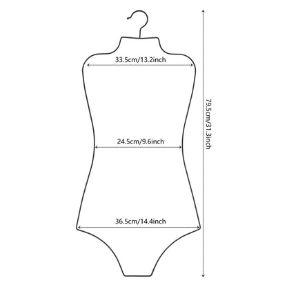New Swimsuit Display Hangers, 5 PCs Body Shape Hangers - Kidsy