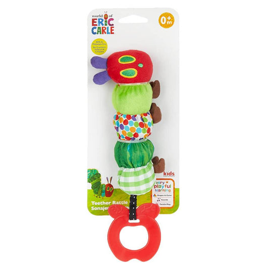 New Teether Rattle, World of Eric Carle The Very Hungry Caterpillar Teething Toy for Babies - Kidsy