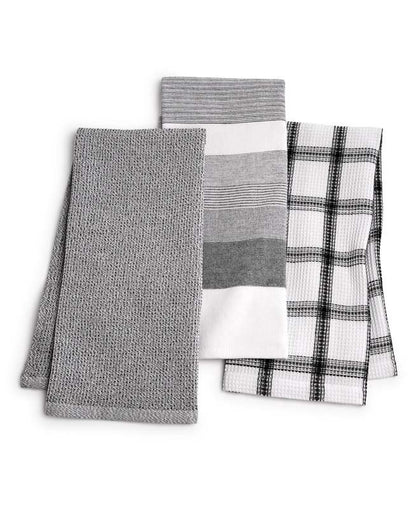 New The Cellar 3 - Pack Cotton Towel Set (Black) - Kidsy