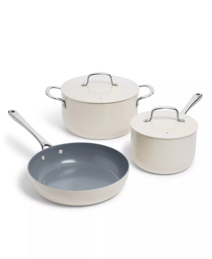 New The Cellar 5 - Pc. Ceramic Nonstick Cookware Set - Kidsy