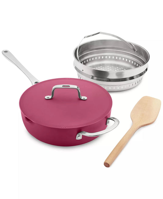 New The Cellar Ceramic Nonstick Complete Pan (Berry) - Kidsy