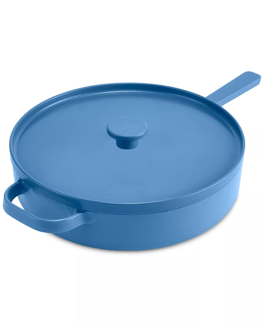 New The Cellar Enameled Cast Iron 3.5 - Qt Braiser (Blue) - Kidsy