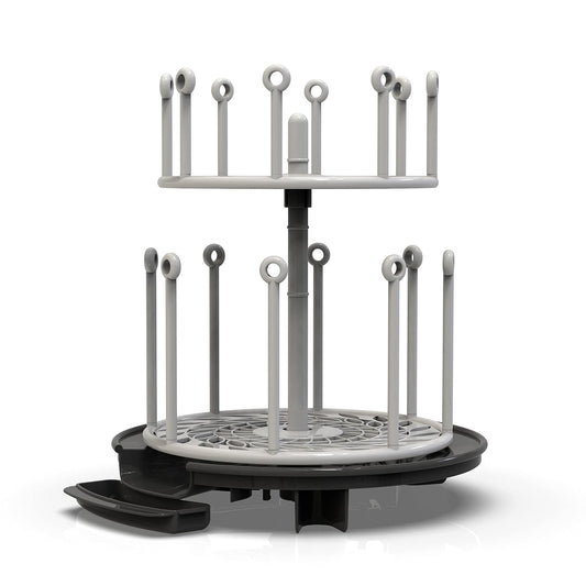 New The First Years Spin Stack Bottle Drying Rack (Black) - Kidsy