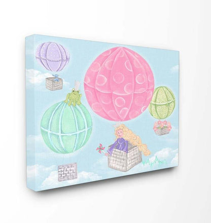 New The Kids Room by Stupell Hot Air Balloons Canvas Art (16" x 20") - Kidsy