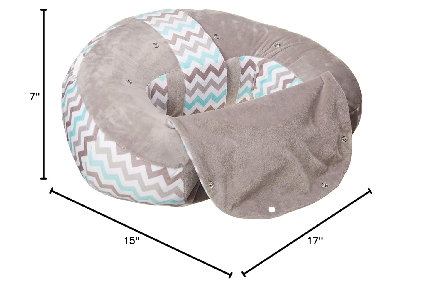 New The Original Hugaboo Infant Sitting Chair (Blue Chevron , 3 - 10 Month) - Kidsy