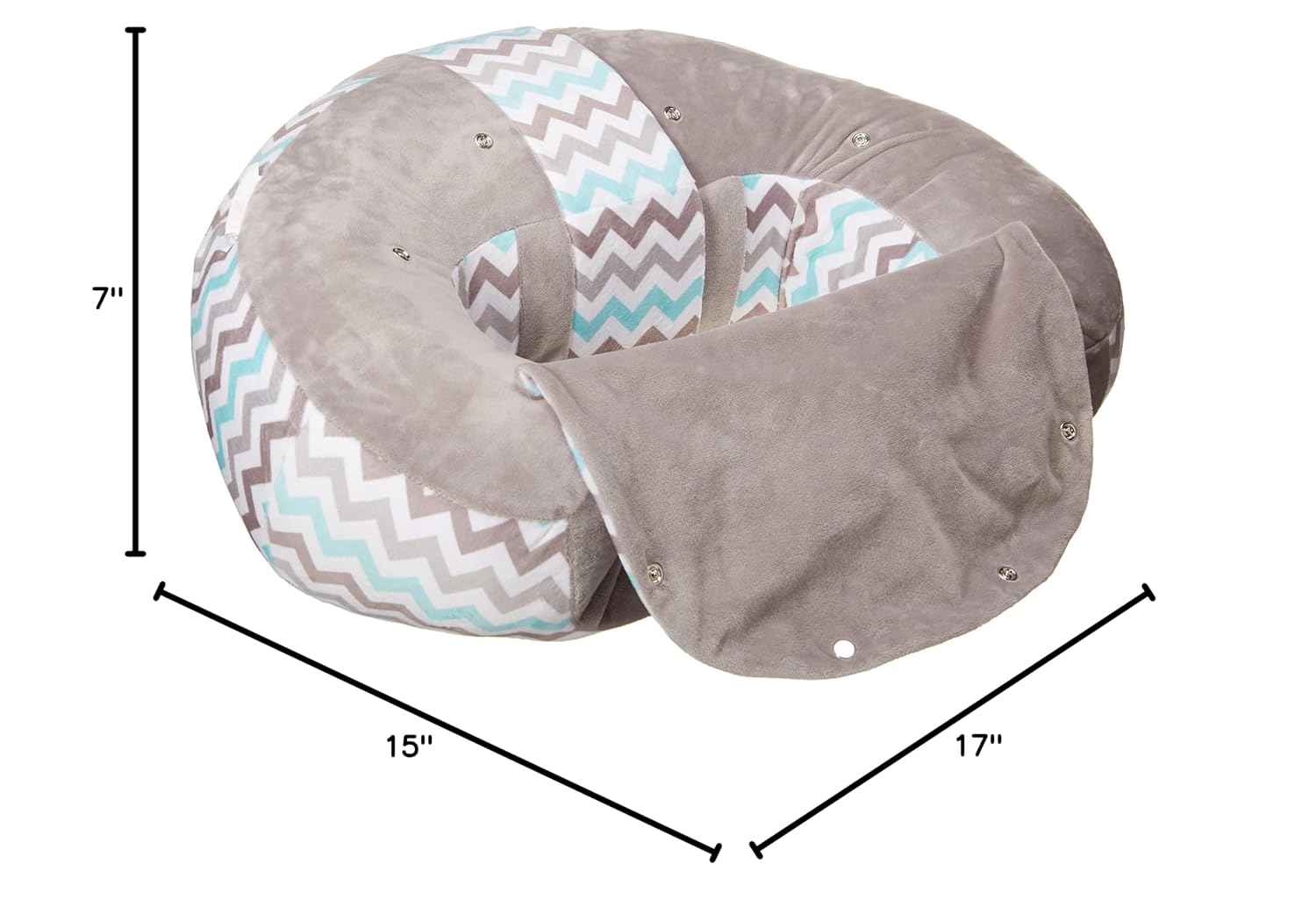 New The Original Hugaboo Infant Sitting Chair (Blue Chevron , 3 - 10 Month) - Kidsy