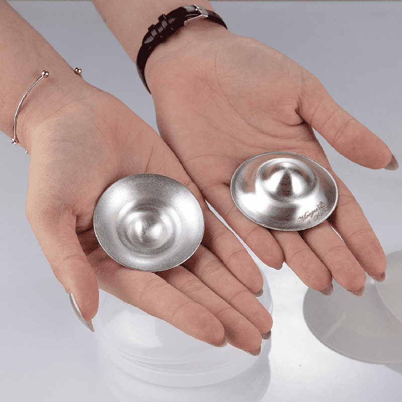 New The Original Silver Nursing Cups with Silicone Pads - Experience the Difference - Kidsy