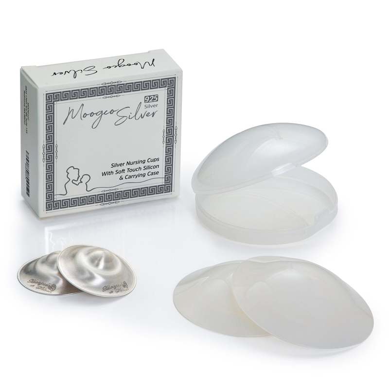 New The Original Silver Nursing Cups with Silicone Pads - Experience the Difference - Kidsy