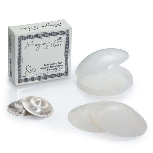 New The Original Silver Nursing Cups with Silicone Pads - Experience the Difference - Kidsy