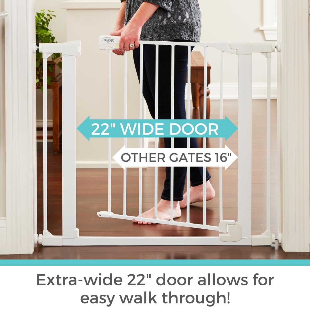 New Toddleroo by North States - Extra Wide Bright Choice Baby Gate (29.75 to 52 Inches Wide - 30 Inches Tall - White) - Kidsy