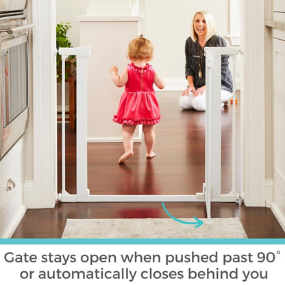 New Toddleroo by North States - Extra Wide Bright Choice Baby Gate (29.75 to 52 Inches Wide - 30 Inches Tall - White) - Kidsy
