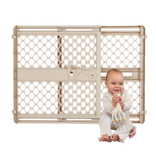 New Toddleroo by North States Supergate Ergo Baby Gate (26 to 42 Inches Wide - 26 Inches Tall - Sand) - Kidsy
