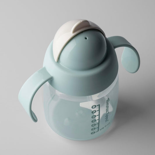 New Tommee Tippee Starter Weighted Straw Baby & Toddler 10oz Sippy Cup for 6 Months+ Pack of 2 (Blue & Green) - Kidsy