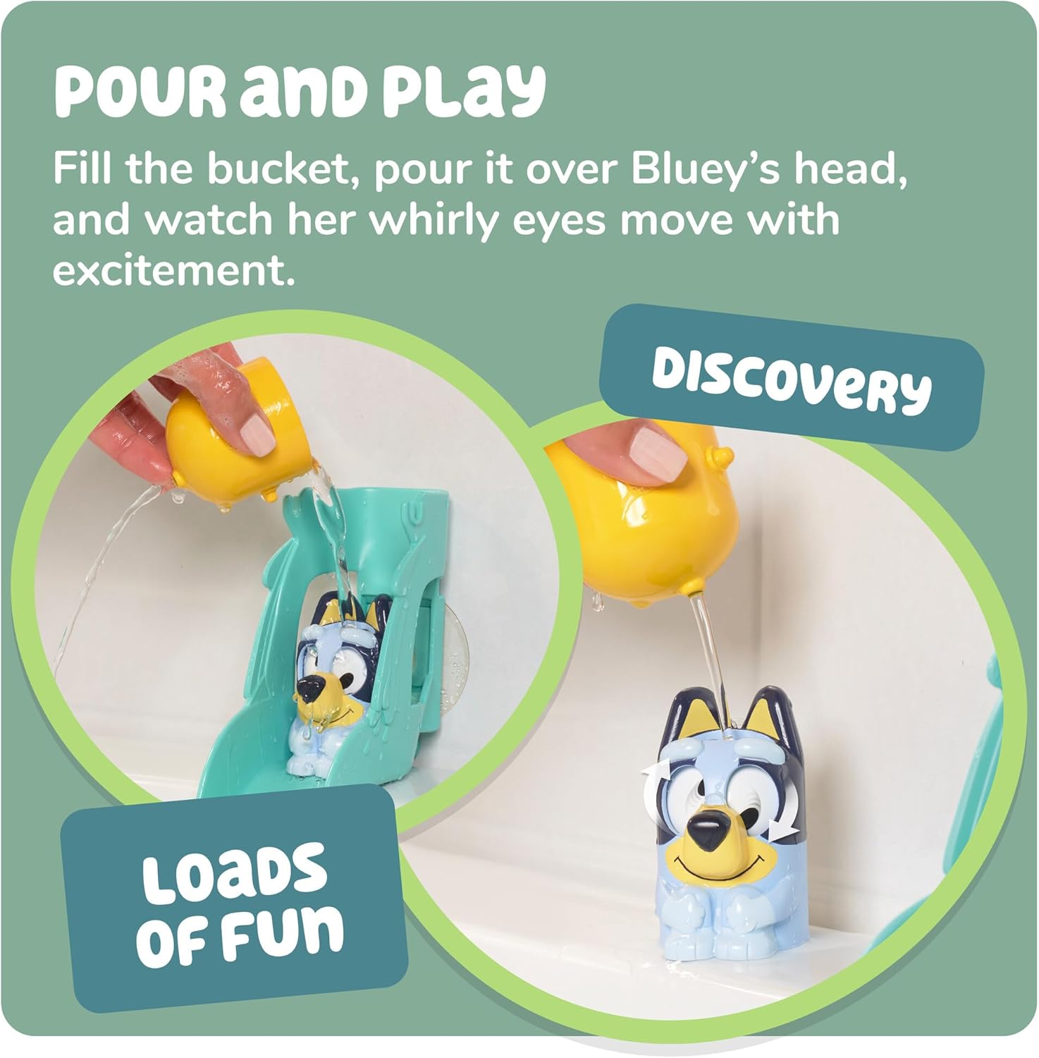 New TOMY Toomies Bluey Water Slide Bath Toy Set - Kidsy