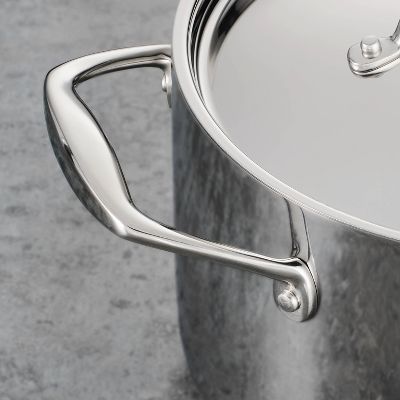 New Tramontina Gourmet Tri - Ply Clad Induction - Ready Stainless Steel 5 QT (Silver) - Kidsy