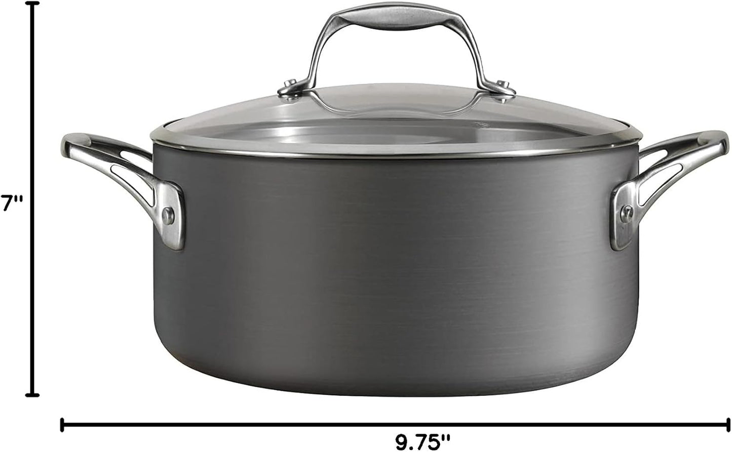 New Tramontina OnyxPro Nonstick Dutch Oven, 5 - Quart (Grey) - Kidsy