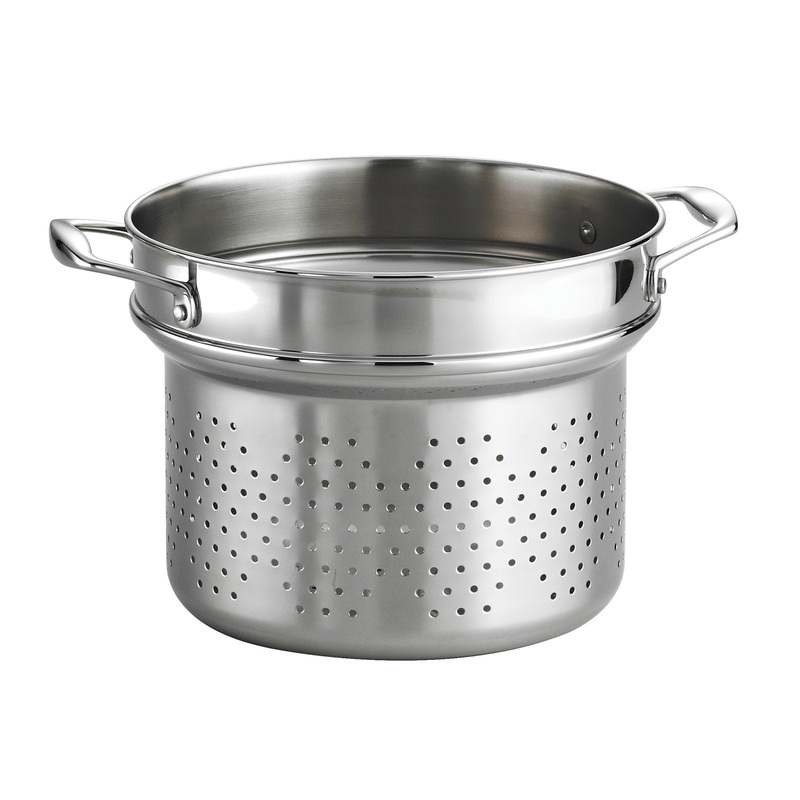 New Tramontina Signature Stainless Steel Pasta Strainer Insert, 8 - Quart - Kidsy