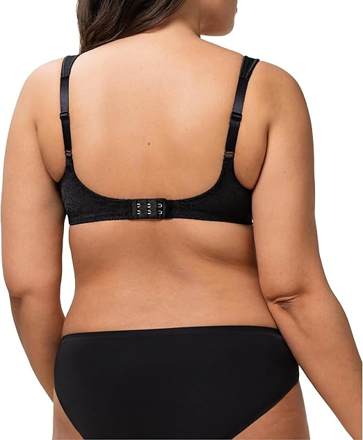 New Triumph Comfort Minimizer W X Bra Minimizer Bra for Women Cup Sizes C - DDD (Black) - Kidsy