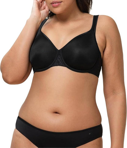 New Triumph Women’s Comfort Minimizer Bra - 38D (Black) - Kidsy