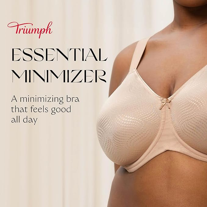 New Triumph Women’s Essential Minimizer Bra, 34D (Smooth Skin) - Kidsy