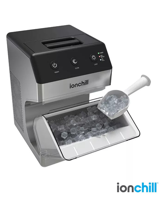 New Tzumi IonChill QuickCube Nugget Ice Maker (Silver) - Kidsy