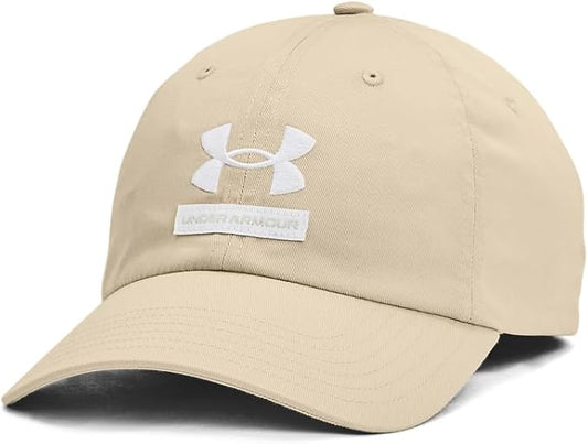 New Under Armour Mens Branded Hat - (289) Khaki Base / / White (One Size) - Kidsy