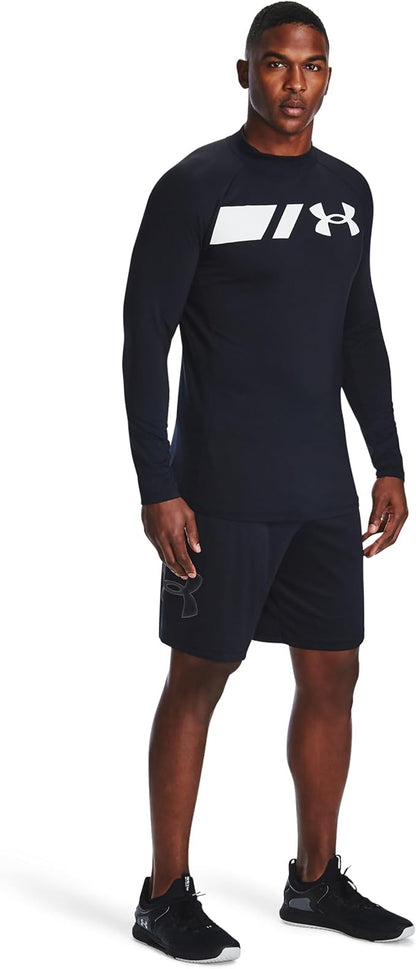 New Under Armour Men’s UA Tech Graphic Shorts, Large (Black/Graphite) - Kidsy