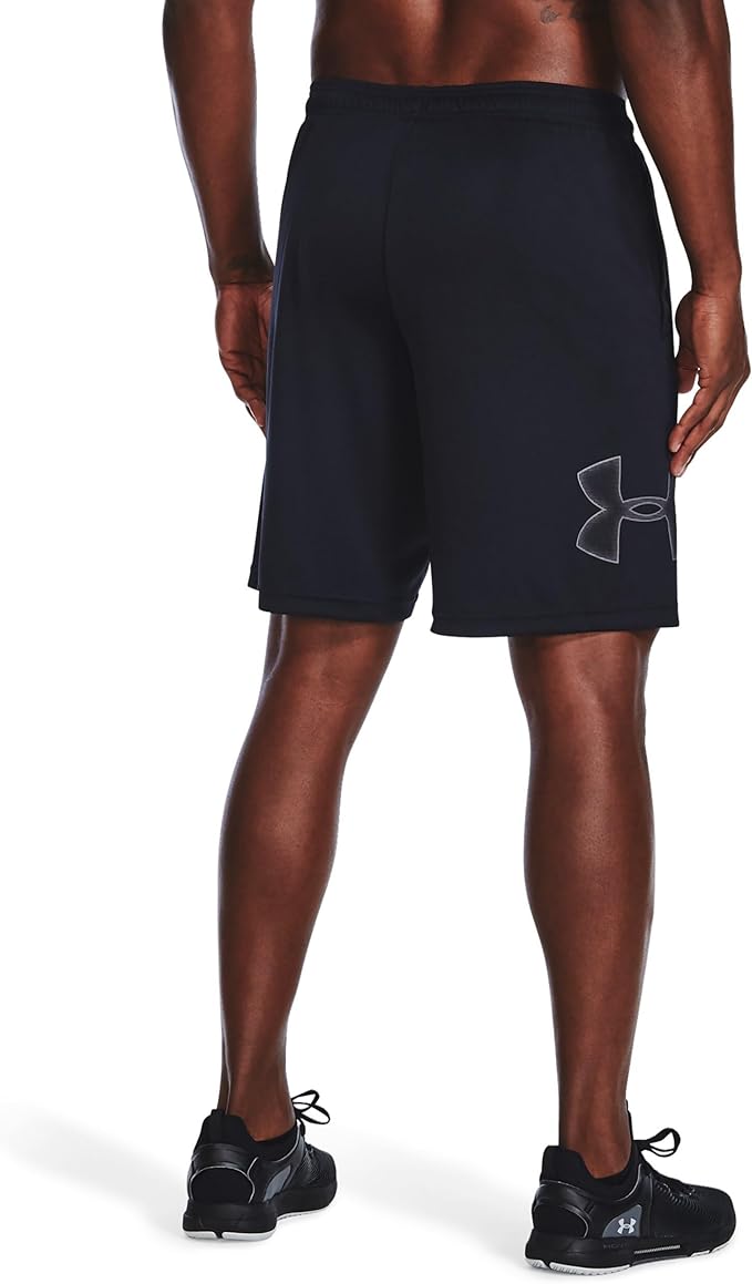 New Under Armour Men’s UA Tech Graphic Shorts, Large (Black/Graphite) - Kidsy