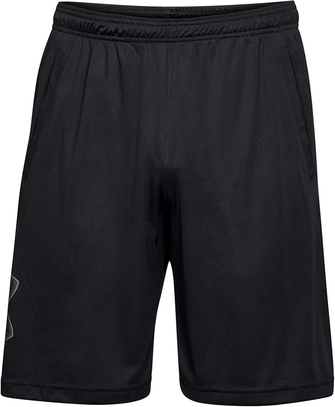 New Under Armour Men’s UA Tech Graphic Shorts, Large (Black/Graphite) - Kidsy